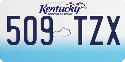 KY license plate 509TZX