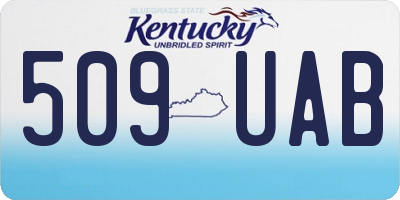 KY license plate 509UAB
