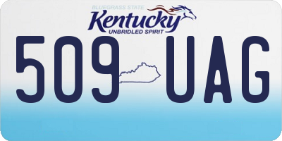 KY license plate 509UAG