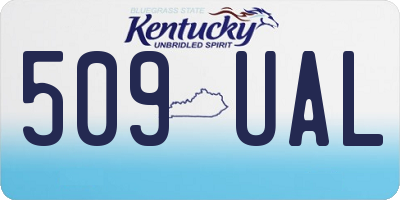 KY license plate 509UAL
