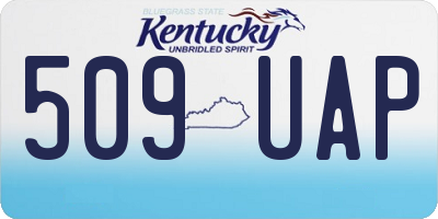 KY license plate 509UAP