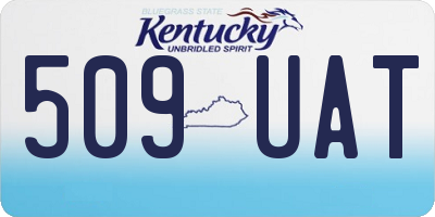 KY license plate 509UAT