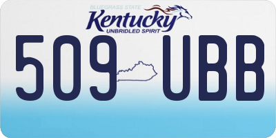 KY license plate 509UBB