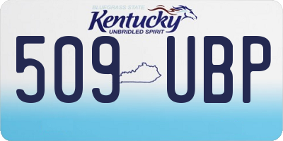KY license plate 509UBP