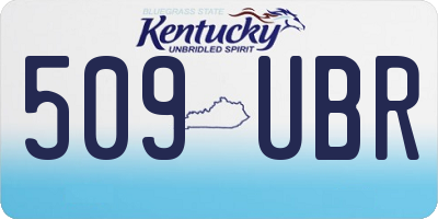 KY license plate 509UBR