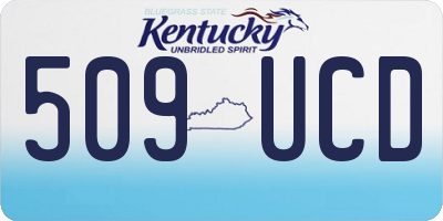 KY license plate 509UCD