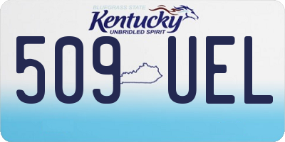 KY license plate 509UEL