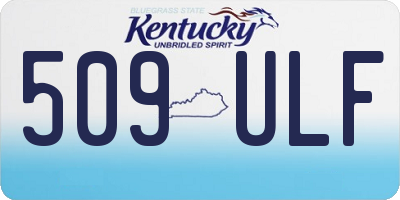 KY license plate 509ULF