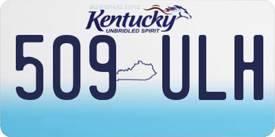 KY license plate 509ULH