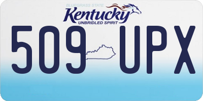 KY license plate 509UPX