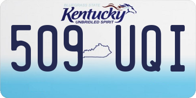 KY license plate 509UQI