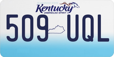 KY license plate 509UQL