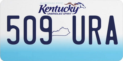 KY license plate 509URA
