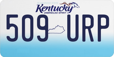 KY license plate 509URP