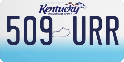 KY license plate 509URR