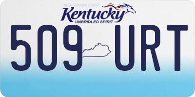 KY license plate 509URT