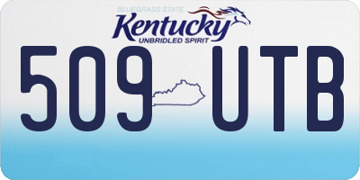 KY license plate 509UTB