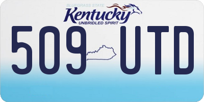 KY license plate 509UTD