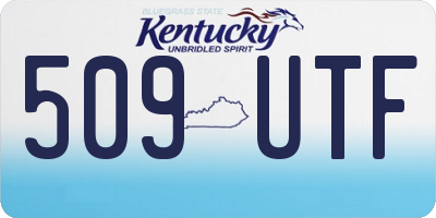 KY license plate 509UTF