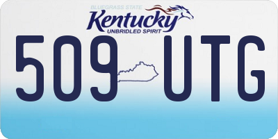 KY license plate 509UTG