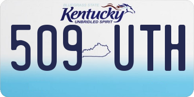 KY license plate 509UTH