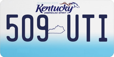 KY license plate 509UTI