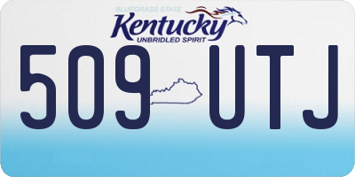 KY license plate 509UTJ