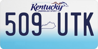 KY license plate 509UTK