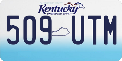 KY license plate 509UTM