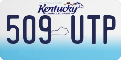 KY license plate 509UTP