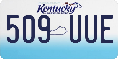 KY license plate 509UUE