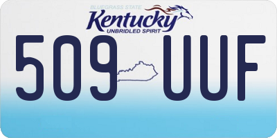 KY license plate 509UUF