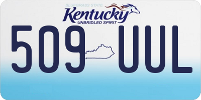 KY license plate 509UUL