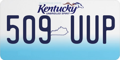 KY license plate 509UUP