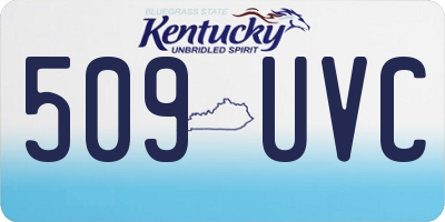 KY license plate 509UVC