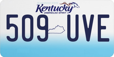 KY license plate 509UVE