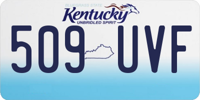 KY license plate 509UVF
