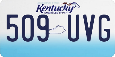 KY license plate 509UVG
