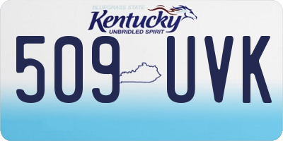 KY license plate 509UVK