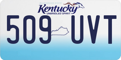 KY license plate 509UVT