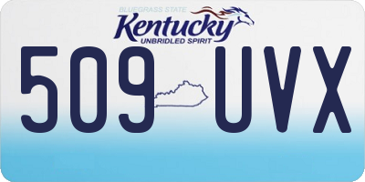 KY license plate 509UVX