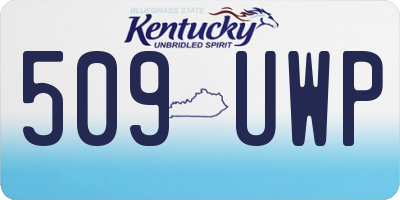 KY license plate 509UWP