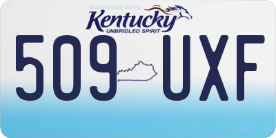 KY license plate 509UXF