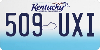 KY license plate 509UXI