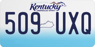 KY license plate 509UXQ