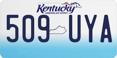 KY license plate 509UYA
