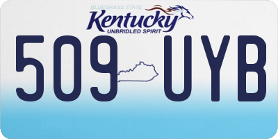 KY license plate 509UYB