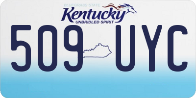 KY license plate 509UYC