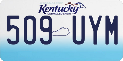 KY license plate 509UYM