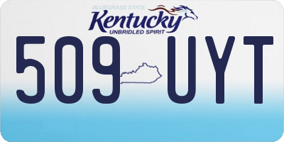 KY license plate 509UYT